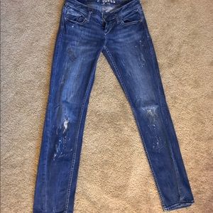 Distressed Express Jeans