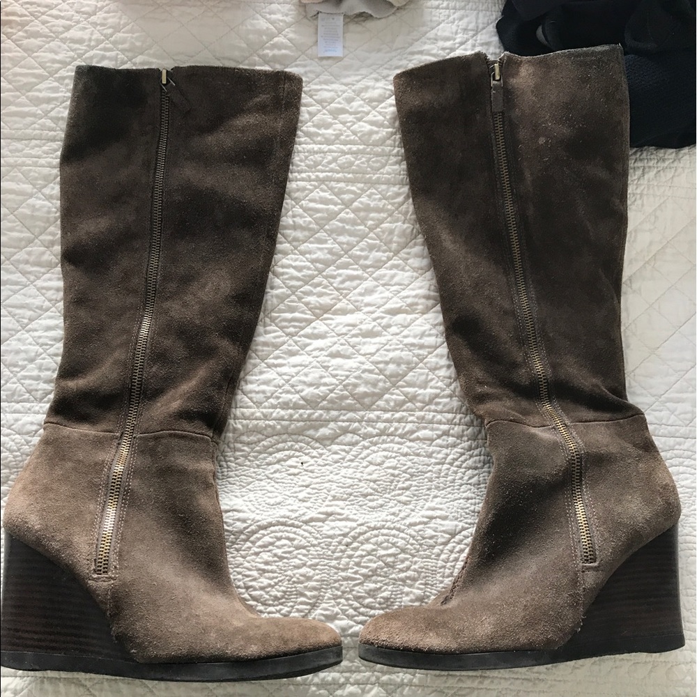 Frank Surto wedge suede boots