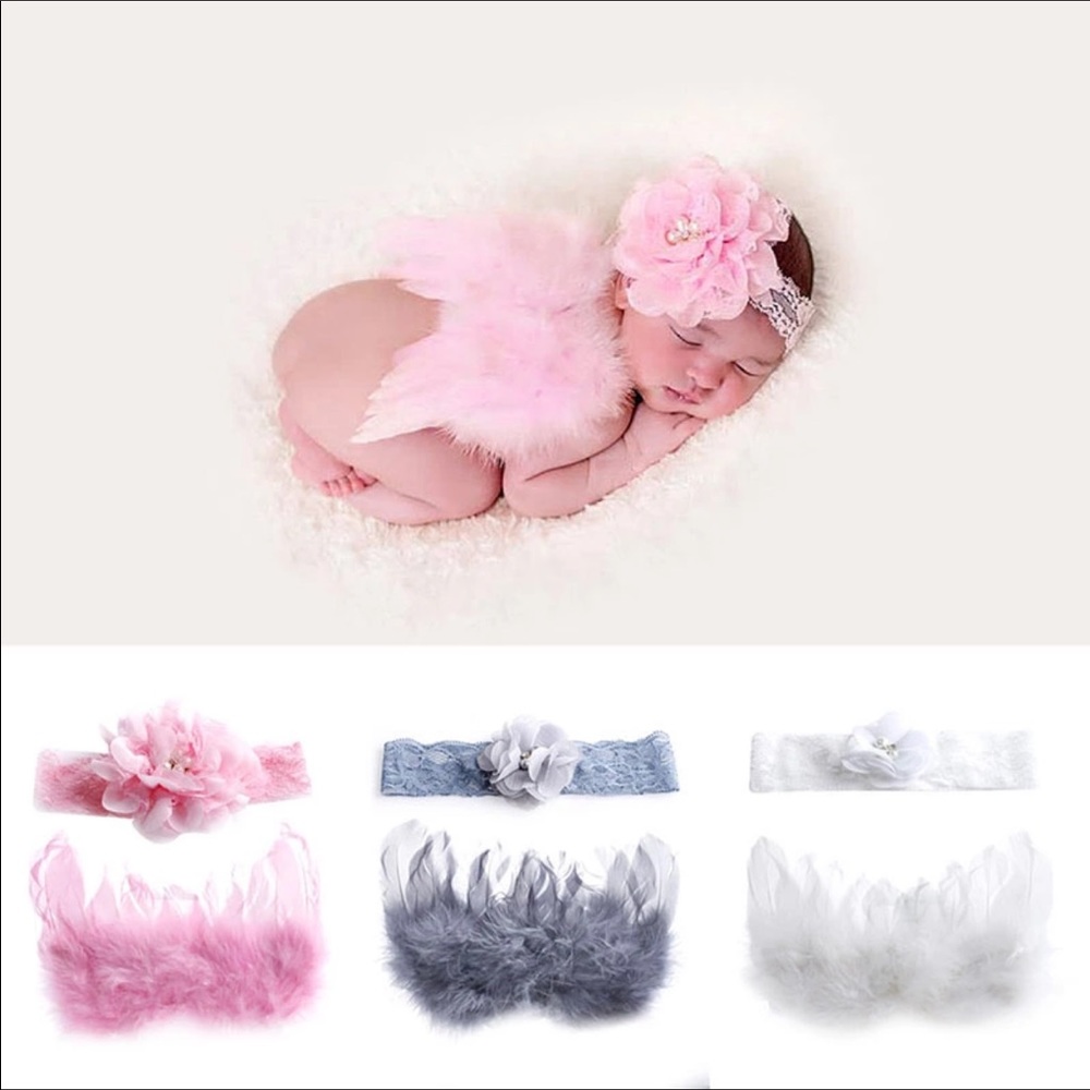 girls' angel wings and headband set • last one