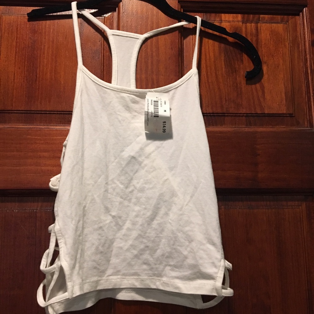 White crop top