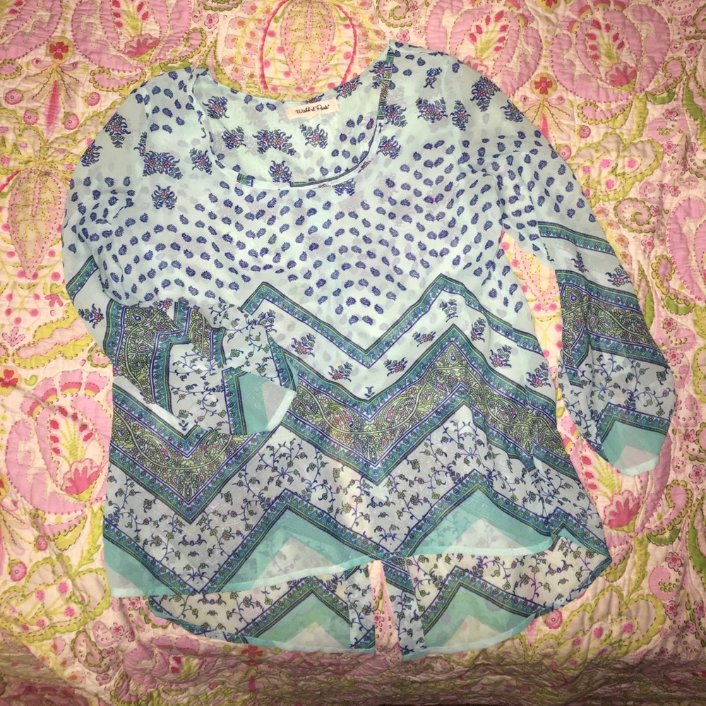 NWOT Shear Blouse