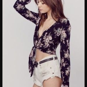 Flynn Skye Riley Crop Top in Black Magic