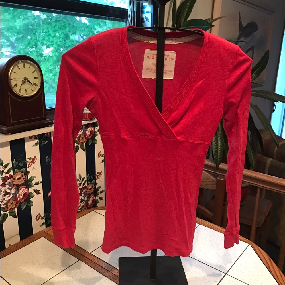 Long sleeve vneck