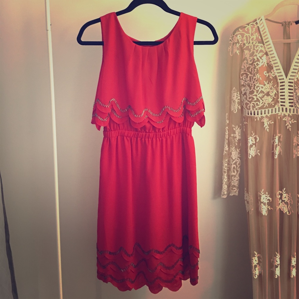 Flirty Gianni Bini Dress with Flouncy Layers