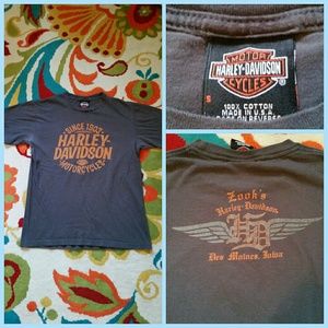 Charcoal Grey Harley Davidson T-Shirt, size small