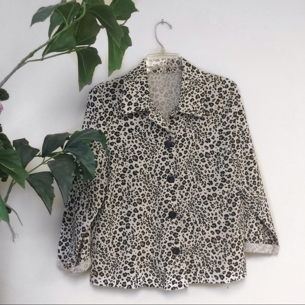 Vintage cheetah print shirt