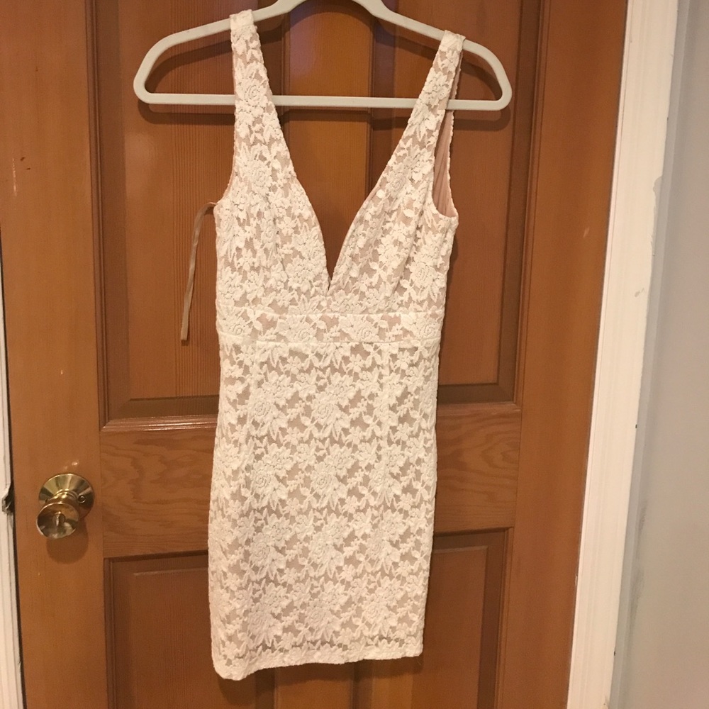 White lace dress