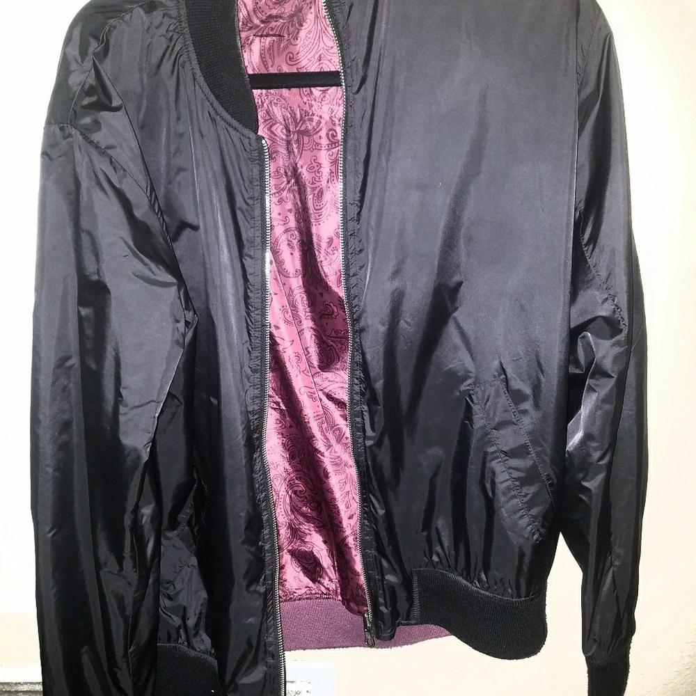 black bomber reversible jacket