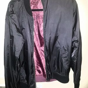 black bomber reversible jacket