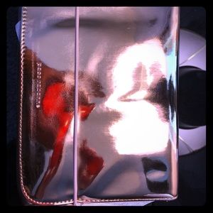 Pink metallic Paco Rabanne Make up Pouch.💗