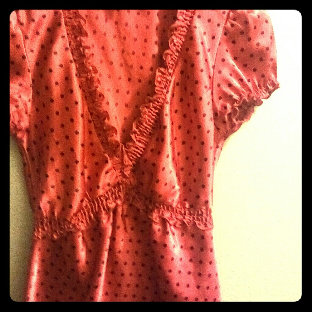 Like New Small Red and Black Top