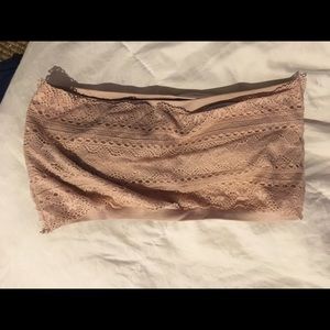 Pink lace bandeau