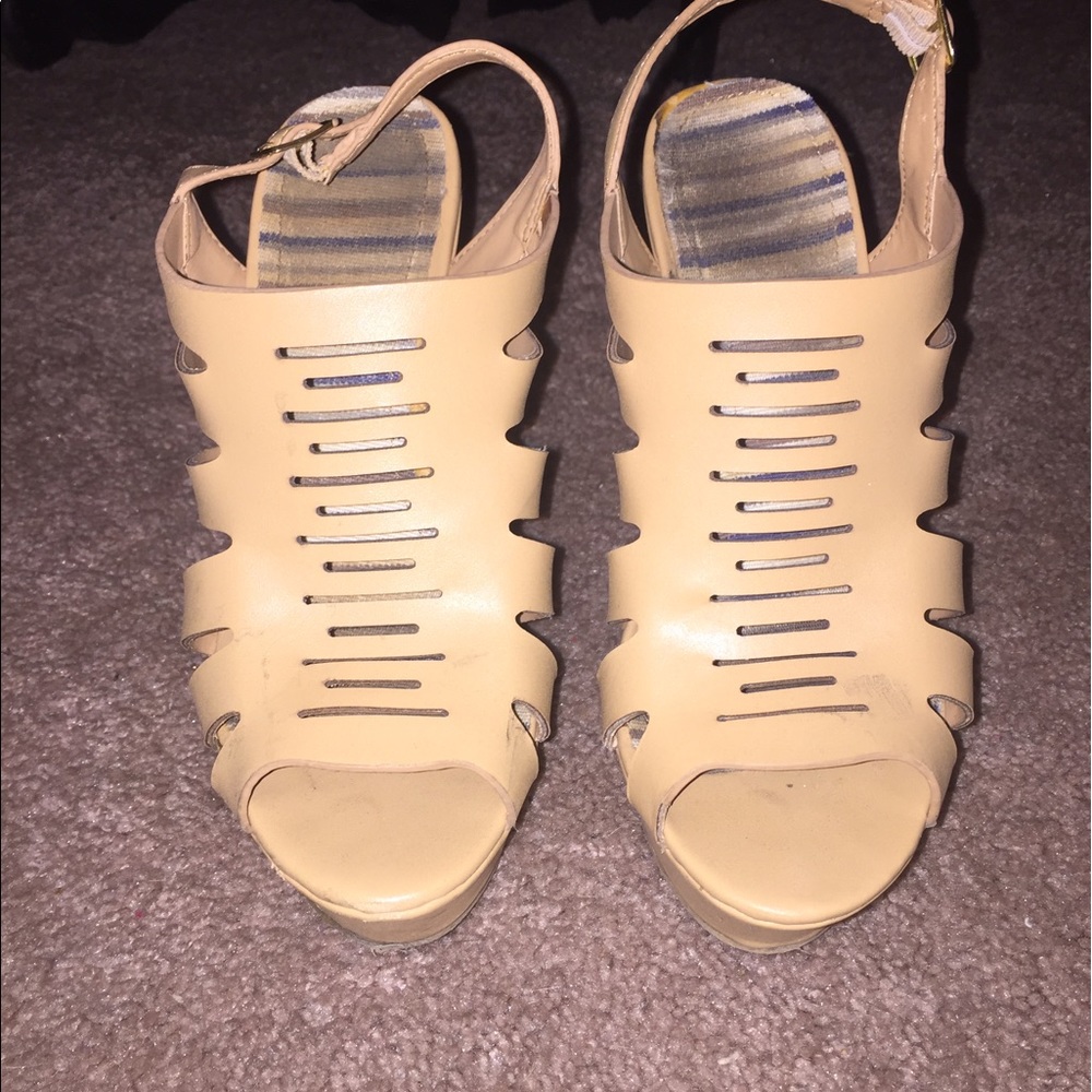 Tan Charlotte Russe Wedges
