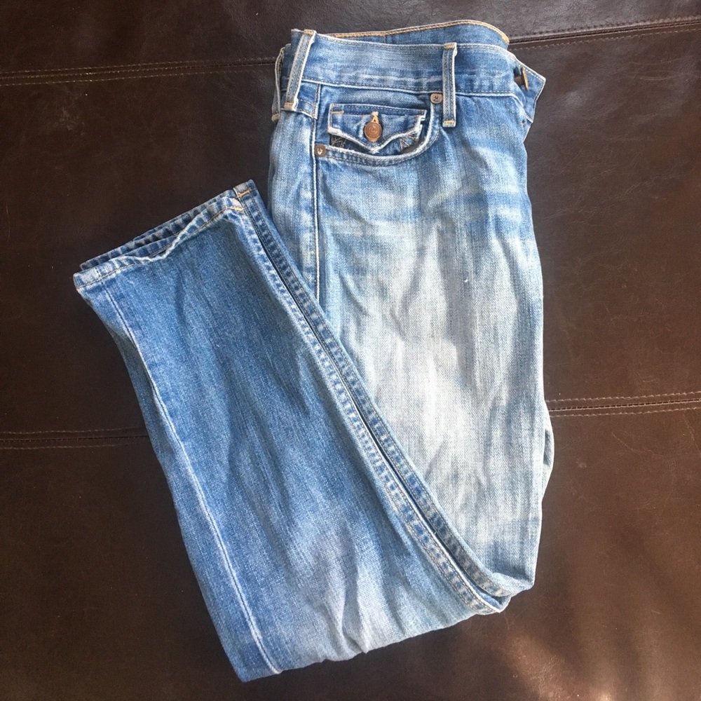 True religion skinny cropped jeans