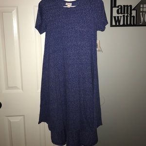 Heathered blue Lularoe Carly dress