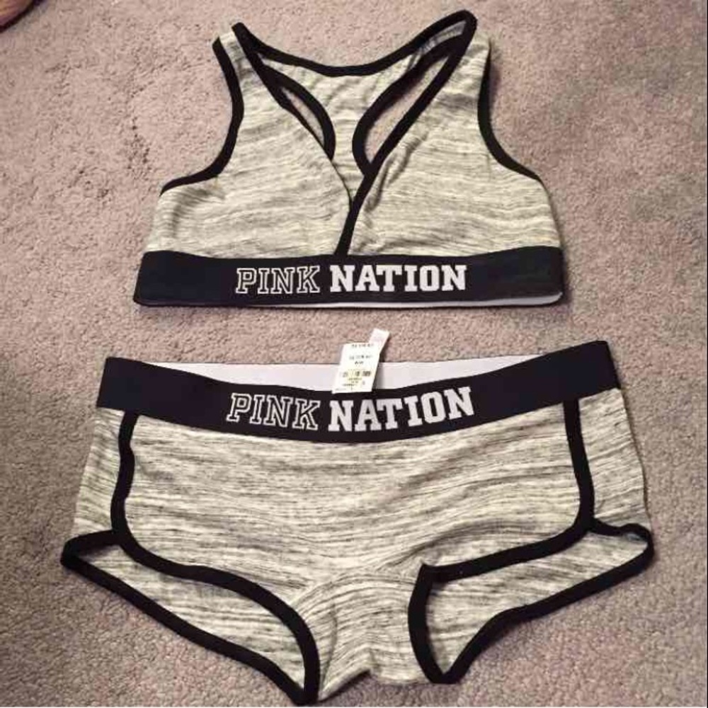 Pink Nation Bra & Short Set