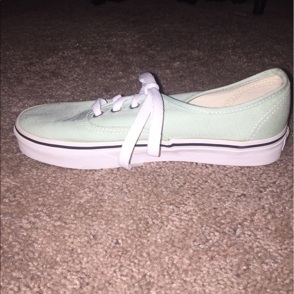 Sea green vans