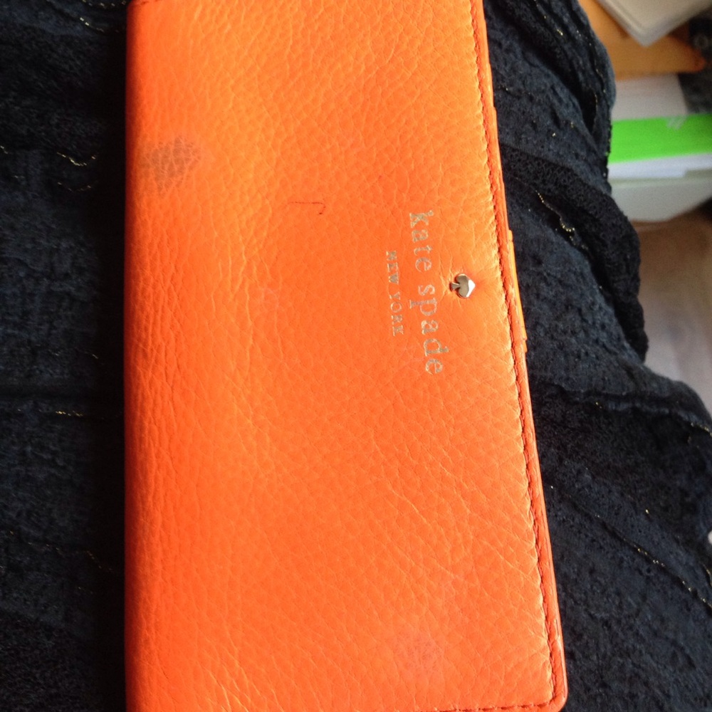 Kate spade orange wallet