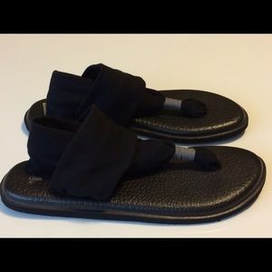 Sanuk Yoga Sling Flat Sandals Sz8 Great Condition