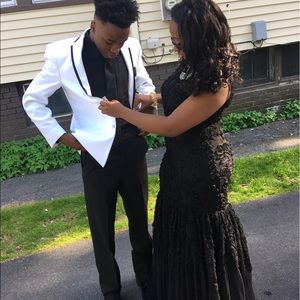 Black mermaid prom dress