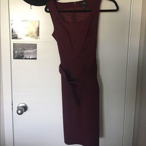 Burgundy dress