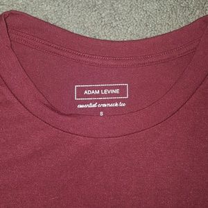 NEW! Deep Red Adam Levine Essential Crewneck Tee