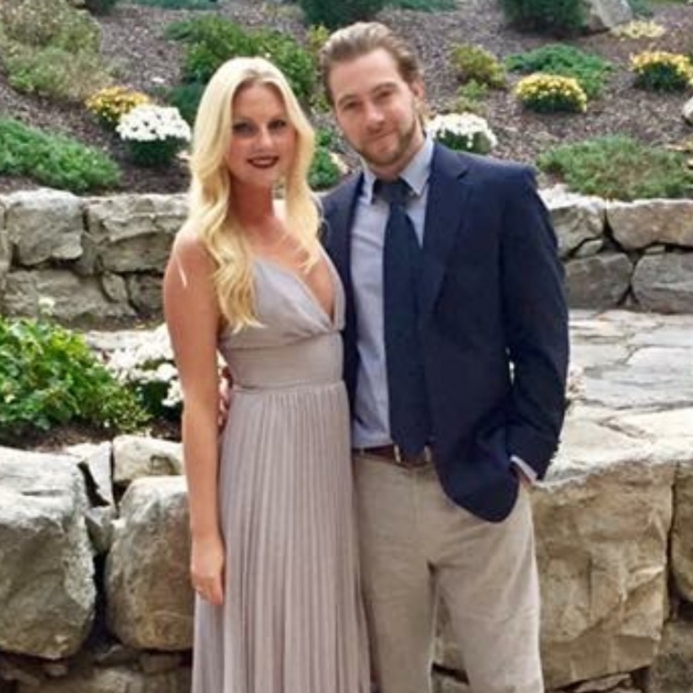 Lulus Grey Pleated Maxi Dress