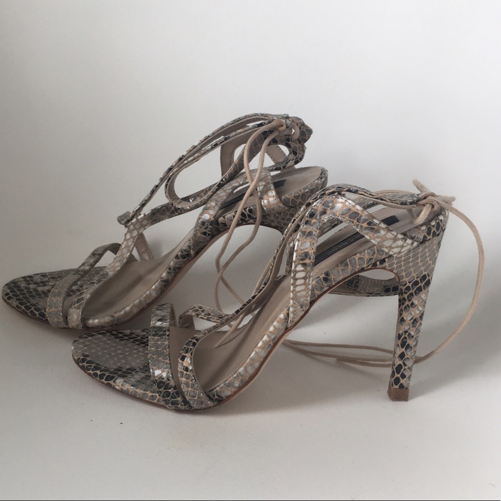 Zara Snakeskin Heels