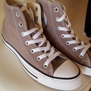 New Taupe Converse High top Sneakers