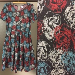 LuLaRoe Amelia Dress, Size Large, VGUEC