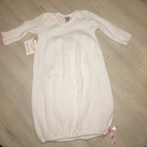 NWT- White gown with pink trim- Size 3m