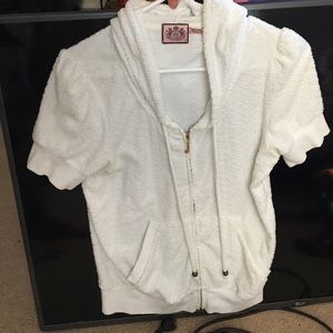 JUICY COUTURE TERRY SHORT SLEEVE HOODIE