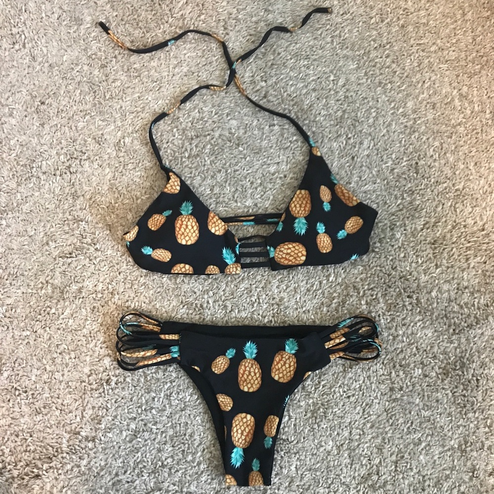SOLD Super Cute Pineapple Bikini