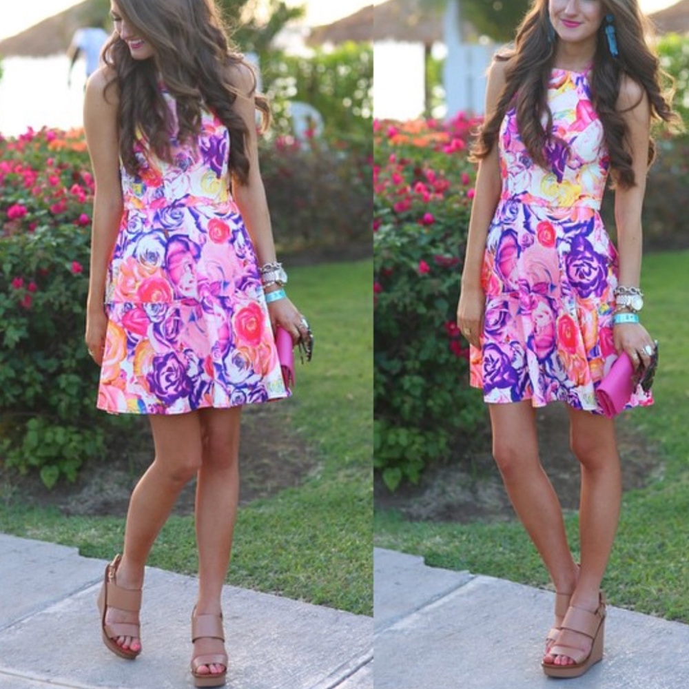 Minty Meets Munt floral dress