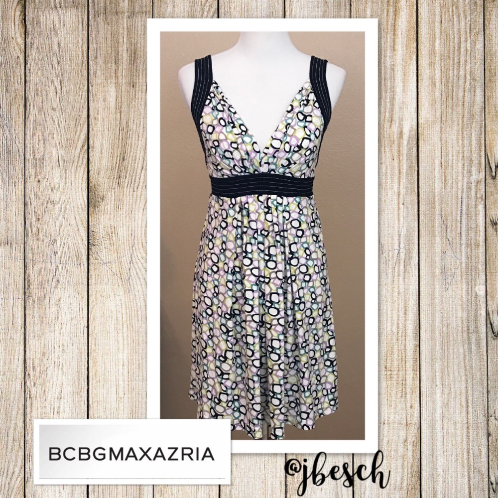 BCBGMAXAZRIA Geometric Dress