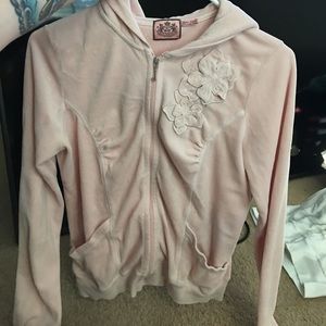 JUICY COUTURE VELOUR APPLIQUÉ JACKET