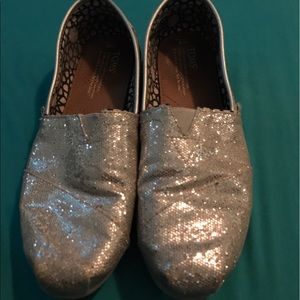 TOMS glitter classic slip on shoe