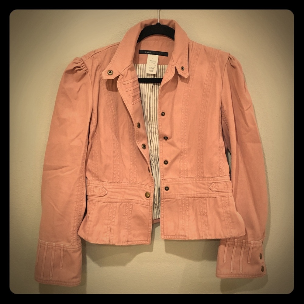 Marc Jacobs Pink Military Blazer