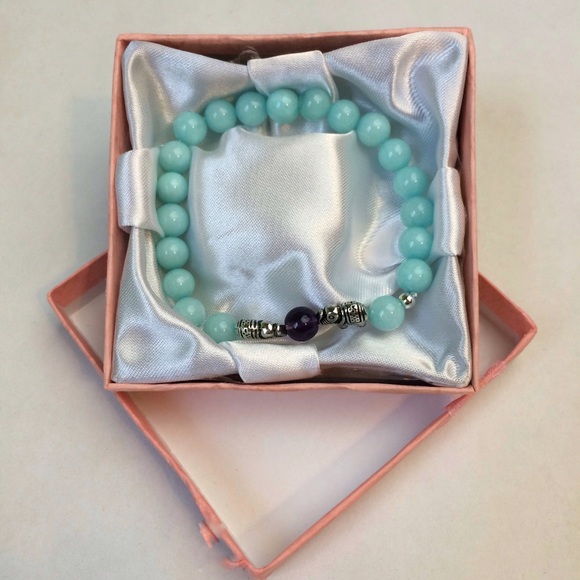 Elephant beaded stretch bracelet - Picture 3 of 3