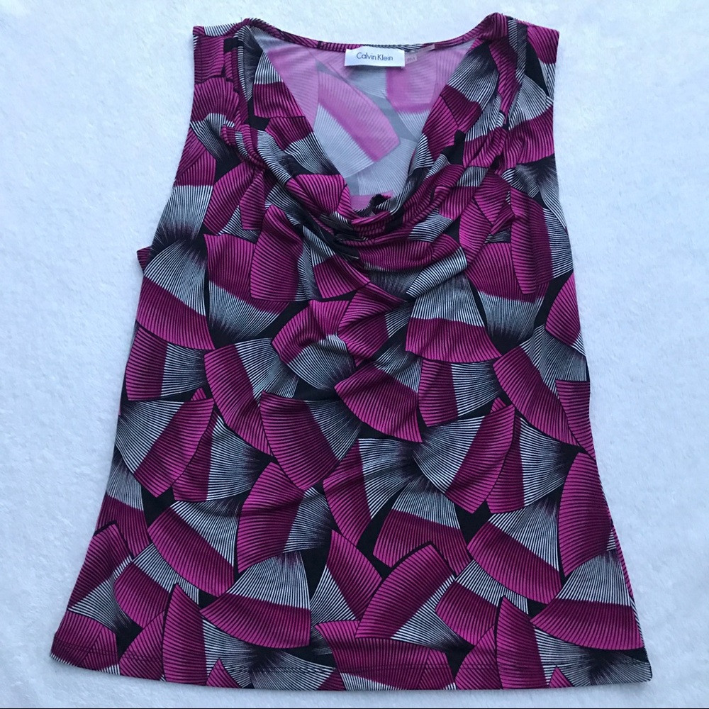 Calvin Klein cowl neck blouse