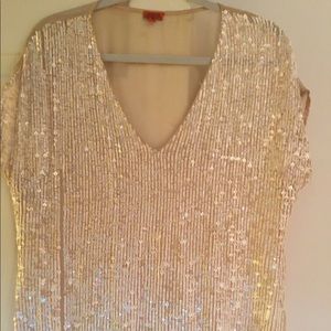Chann Luu | Size M | Hand Made Beige/Cream Sequin