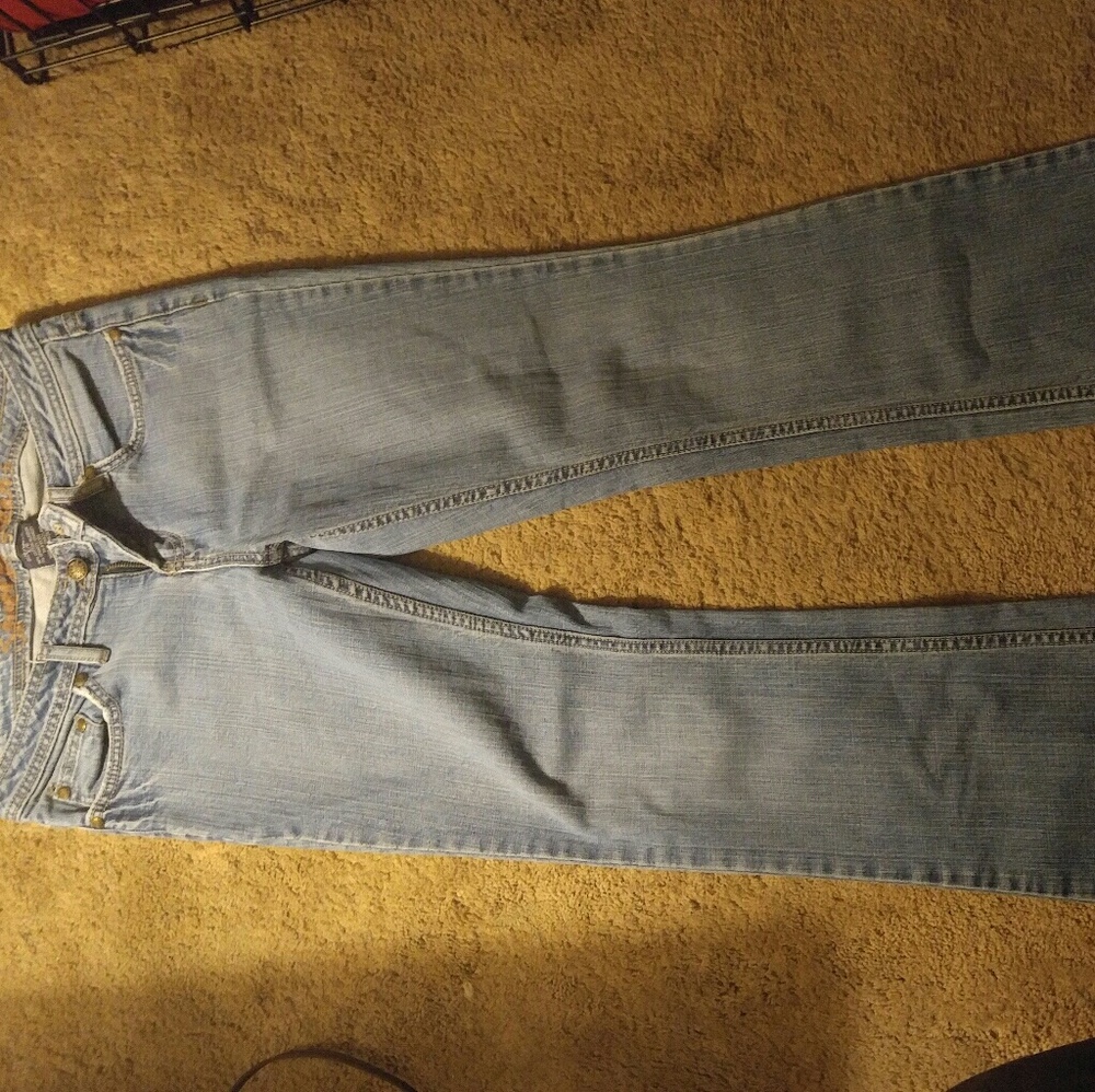 Woman's seven blue jeans