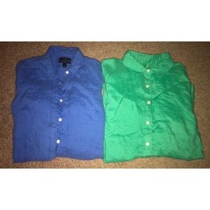 Set of 2 J Crew Button Downs