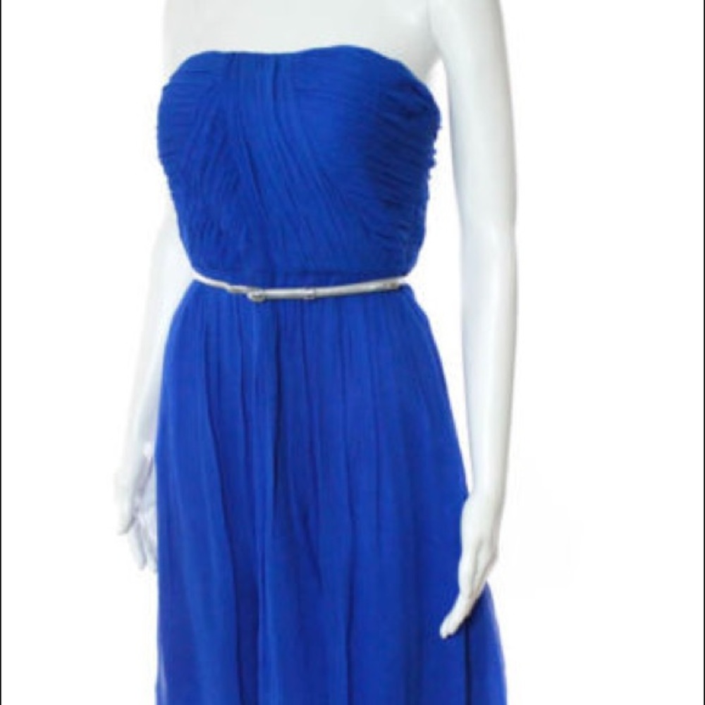 Donna Morgan Strapless blue dress size 2