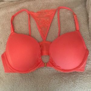 Cacique Strappy Lace Plunge Bra 42D