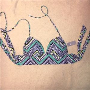 Aerie long line bikini halter top👙