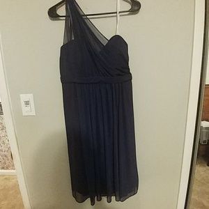 Davids bridal navy bridesmaid dress sz 14