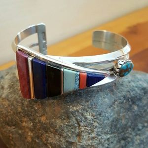 Navajo Sterling Silver Bracelet by Vernon Begaye