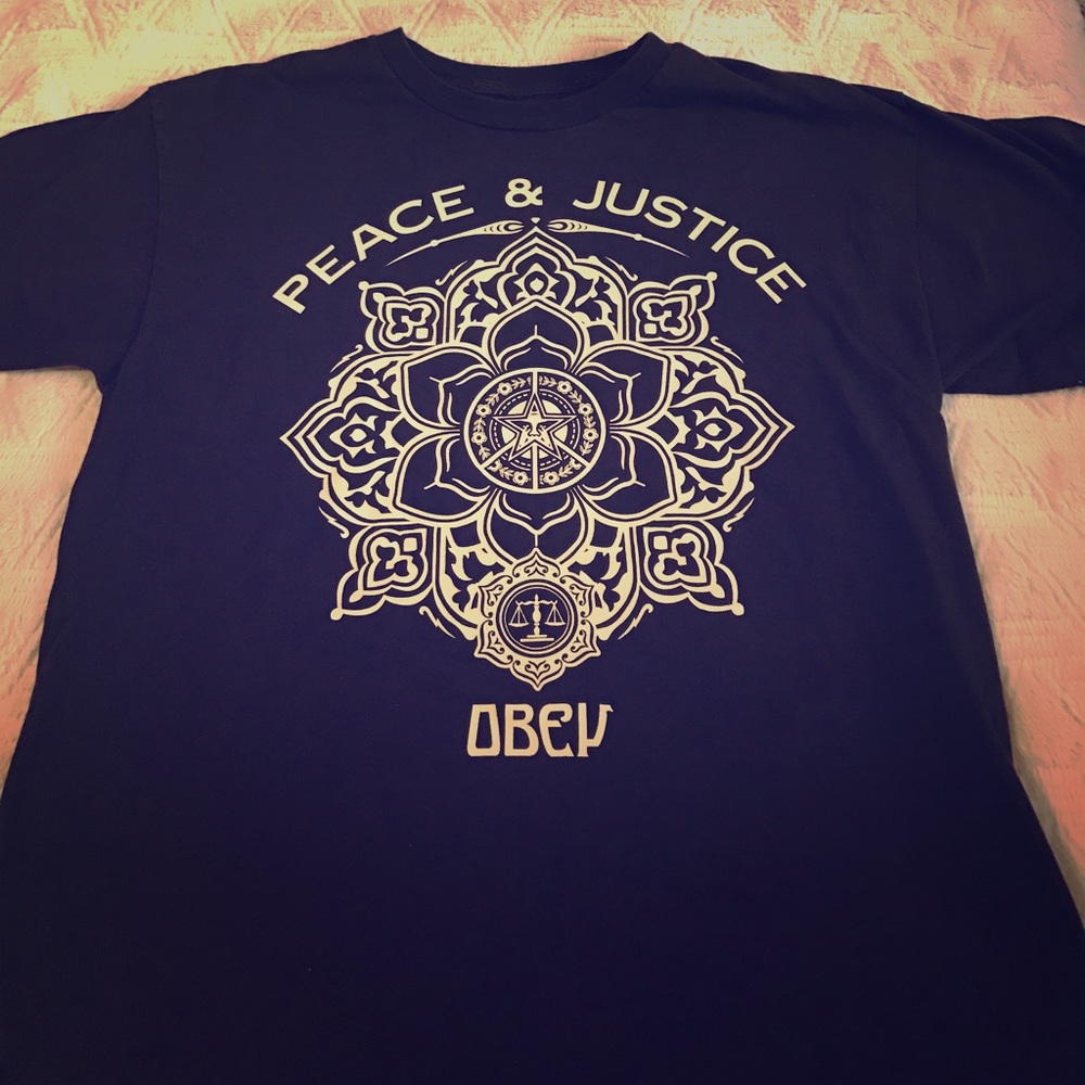 Men's Obey Peace & Justice t-shirt