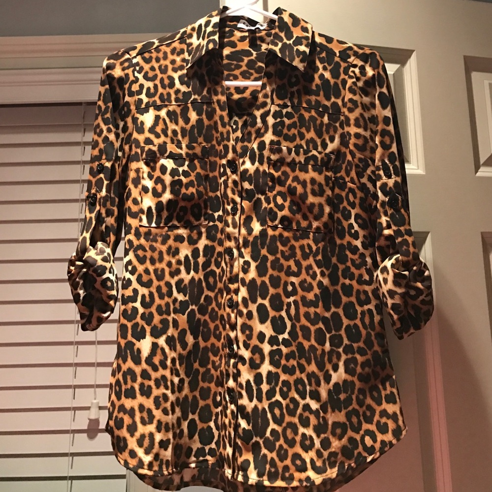 Express Leopard Portfolio Shirt